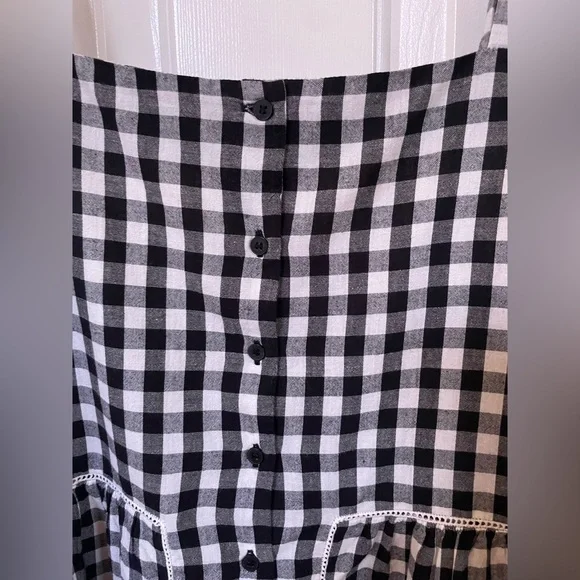 Sezane Laurette Top Black and White Vichy Print 10/42 - Picture 4 of 10